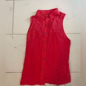 Sleeveless Western Shirt by Urban Outfitters